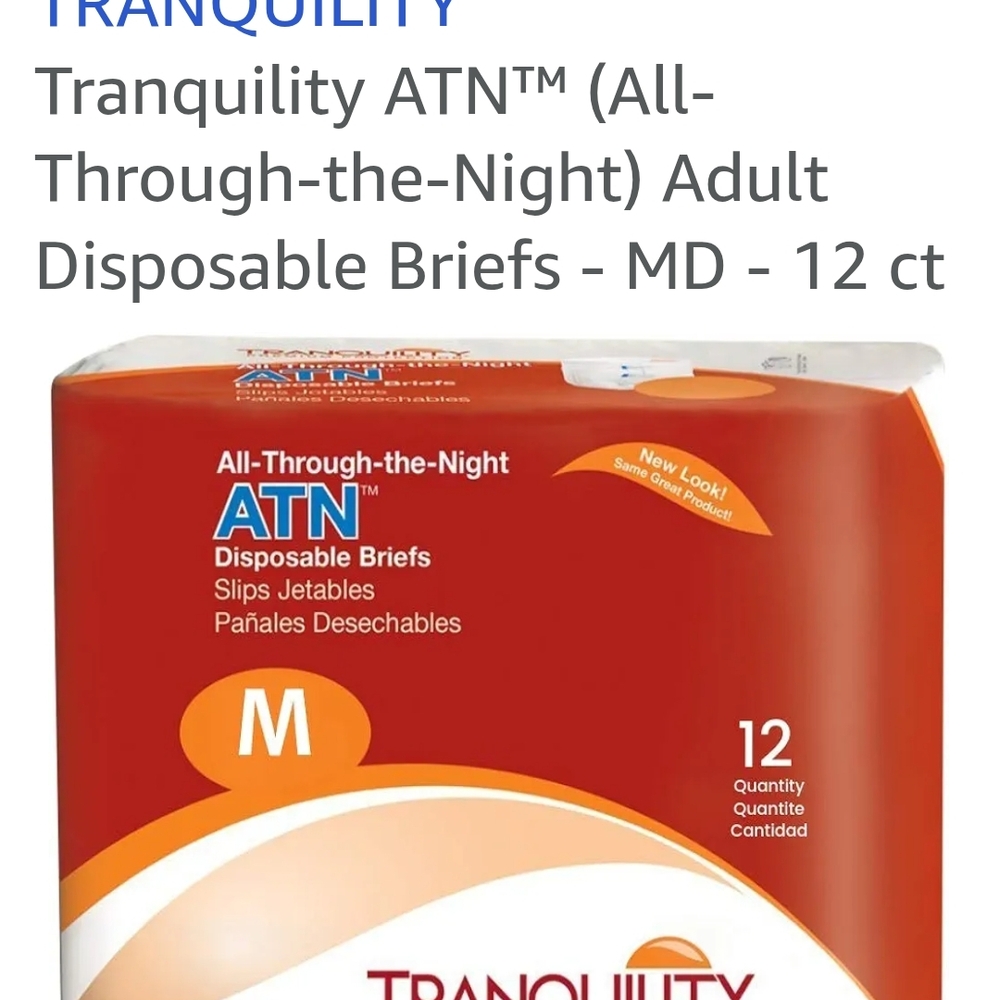Tranquility Adult Briefs Men/Women 2x For 30.00 24 DIAPERS